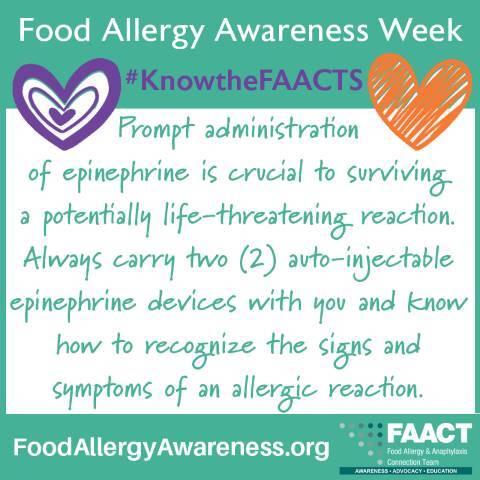 Food Allergy Awareness Week poster